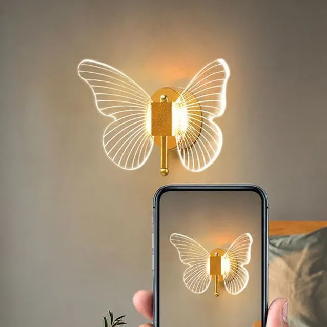 Butterfly Wall Light LED Modern Gold