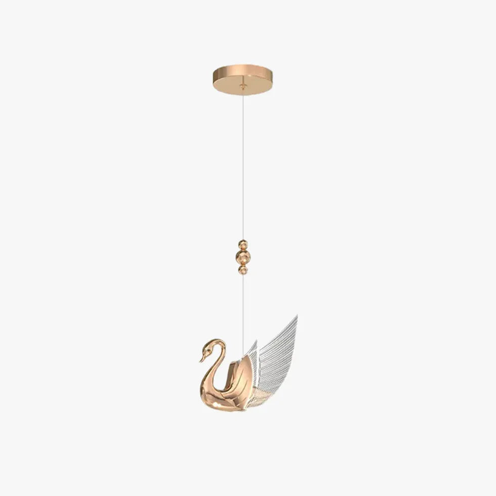 Swan Shape Modern Minimalist Bedroom Pendant Light