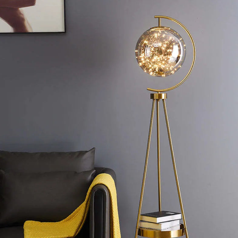 Golden Planet Warm White Tripod Floor Lamp