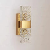 Modern gold pattern glass Wall Lights