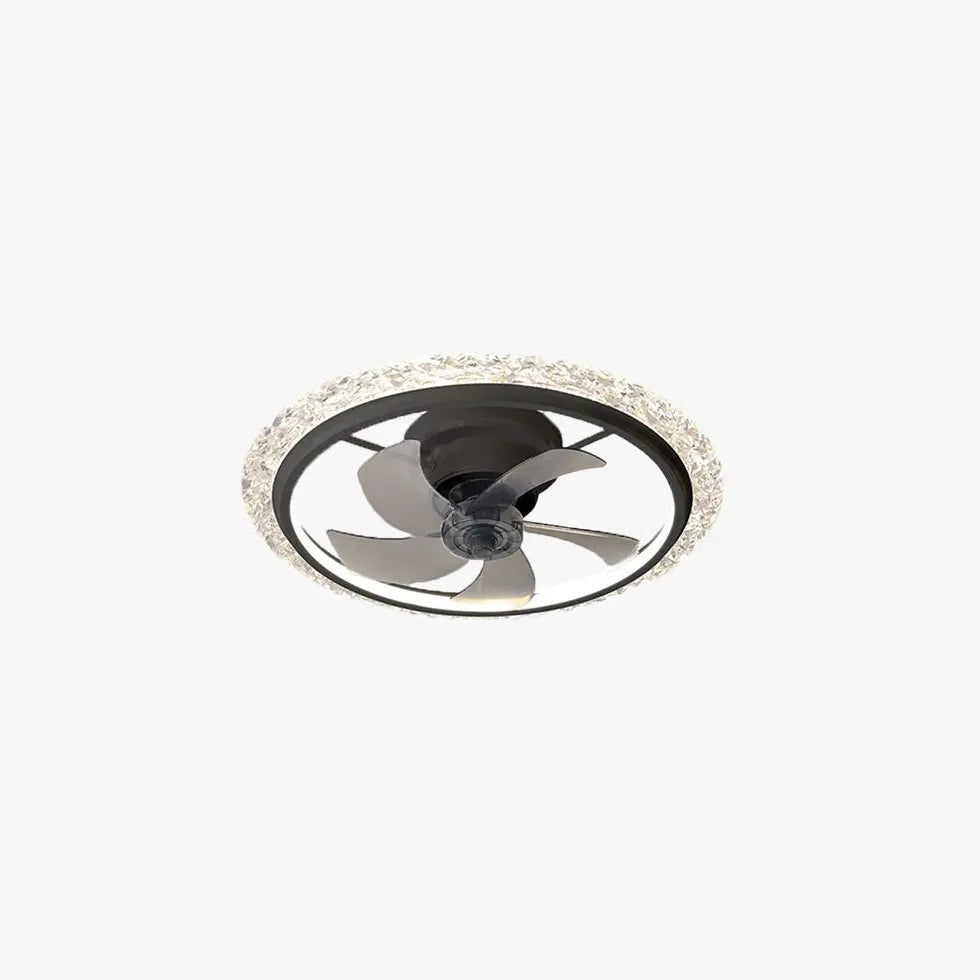 Round LED Ceiling Fan Pendant Light