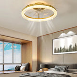 Floral Decor Bedroom Ceiling Fan Light