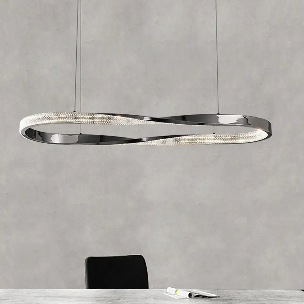 Crossed Ring Minimalist Modern Pendant Light