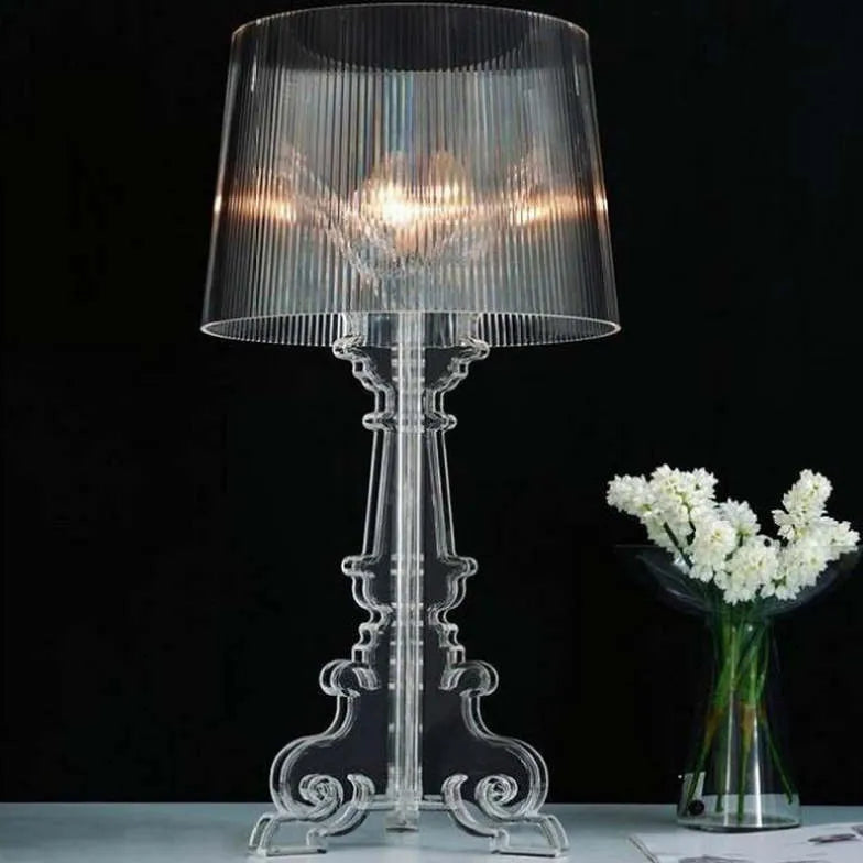 Acrylic Transparent Shade Decorative Table Lamp