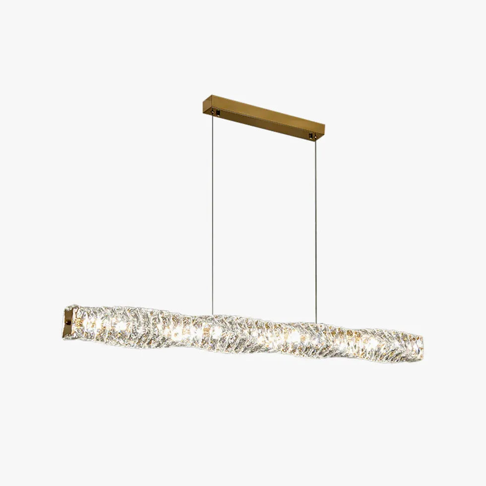 Crystal Linear Kitchen Pendant Light