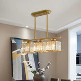 Three-Head Cube Crystal Modern Pendant Light