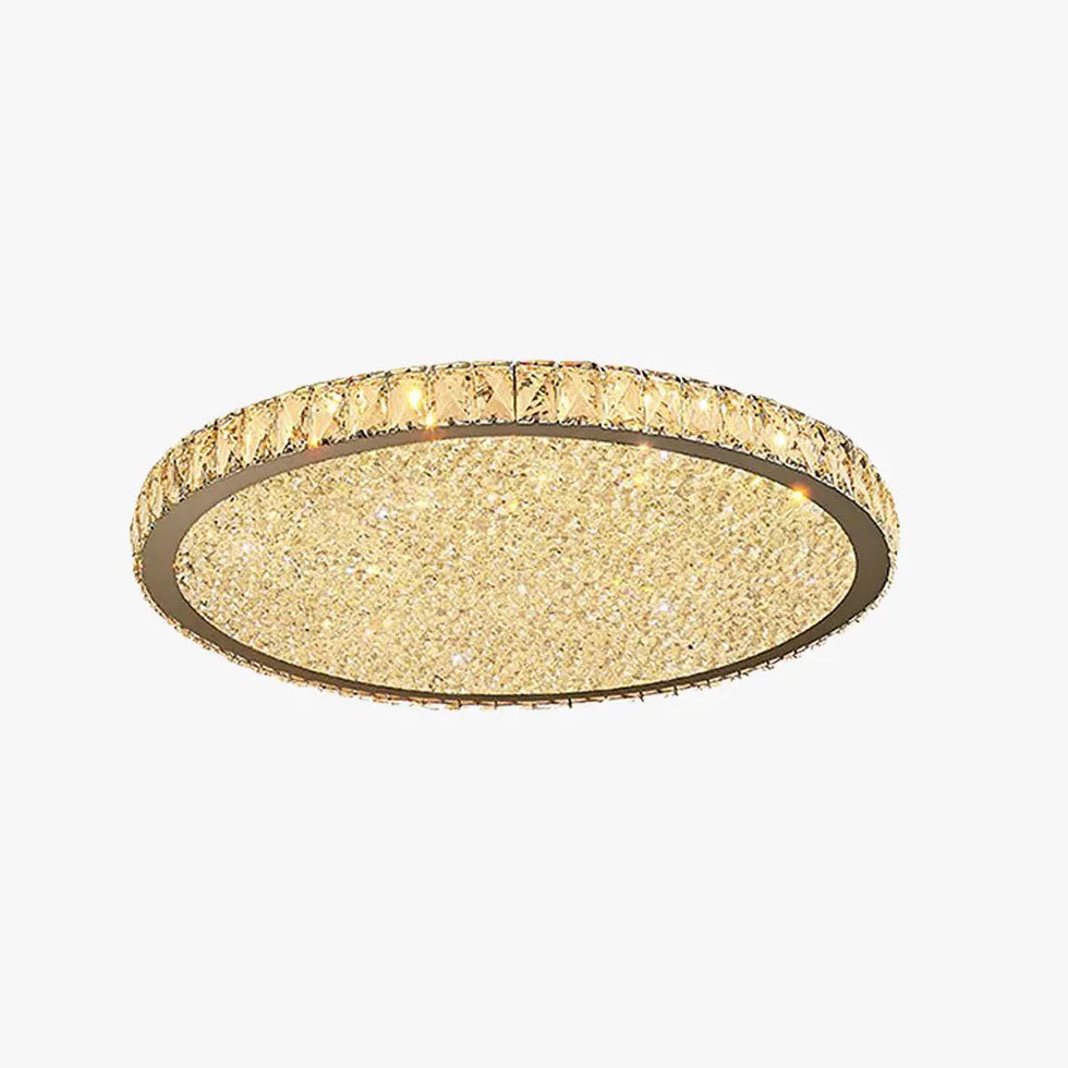 Disc Crystal Modern Luxury Ceiling Light