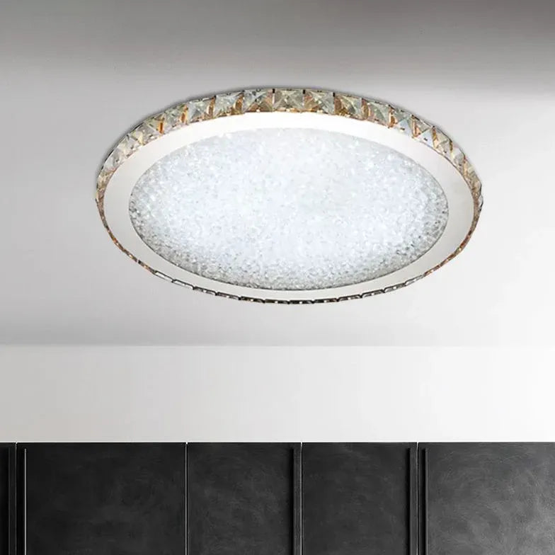 Disc Crystal Modern Luxury Ceiling Light