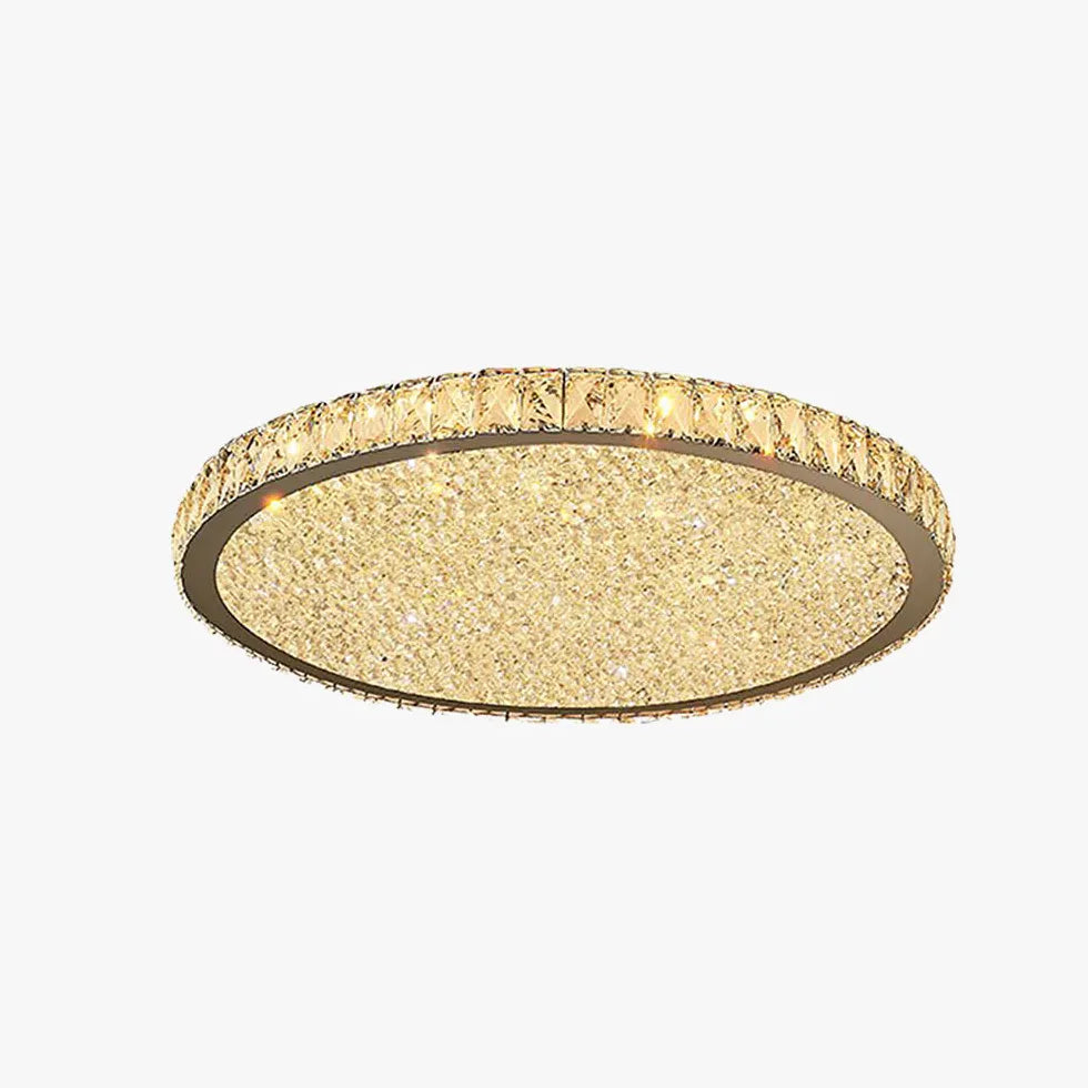 Disc Crystal Modern Luxury Ceiling Light