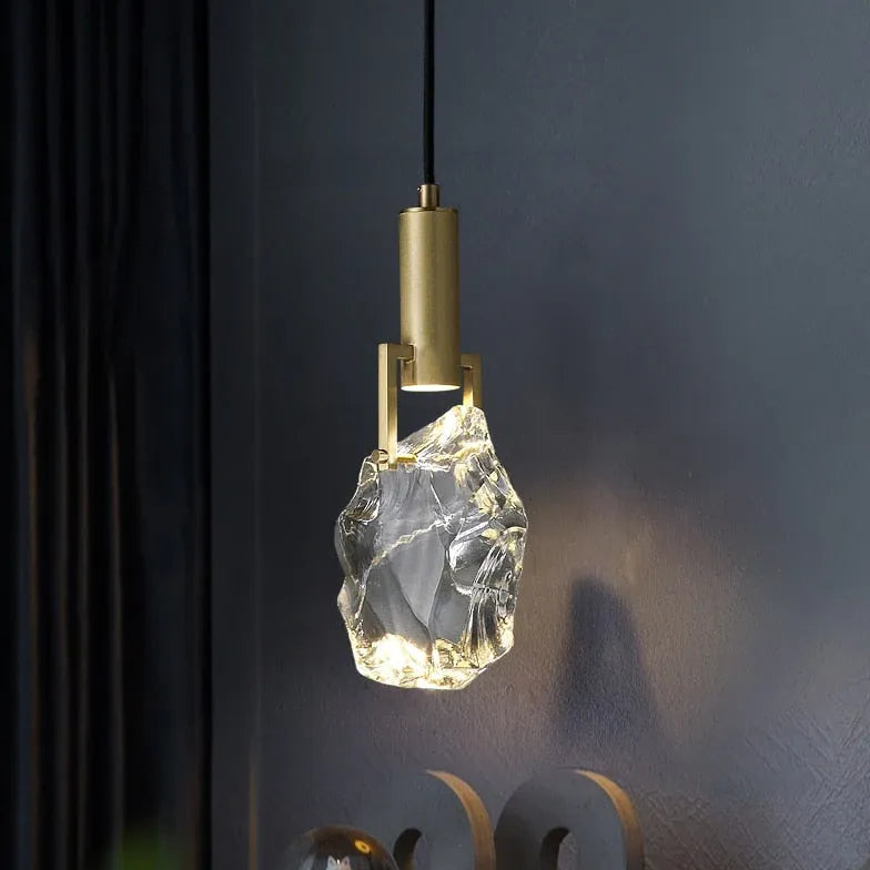 Art Sculpture Bedroom Crystal Pendant Light