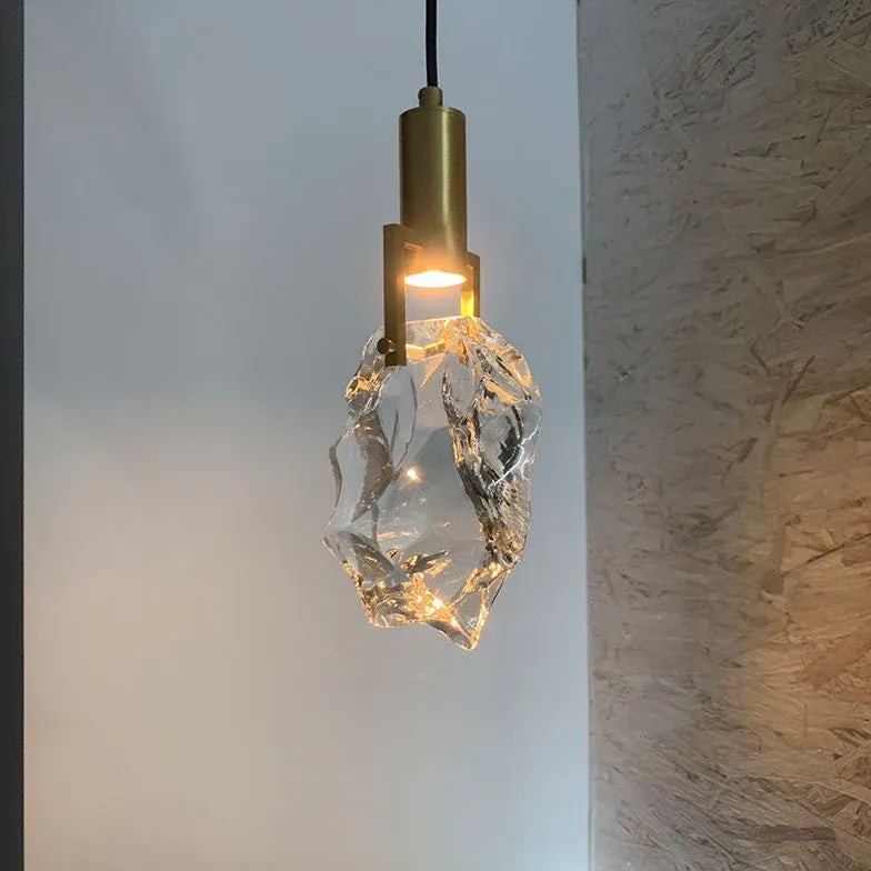 Art Sculpture Bedroom Crystal Pendant Light