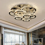 Irregular Multi-Ring Crystal Luxury Ceiling Light