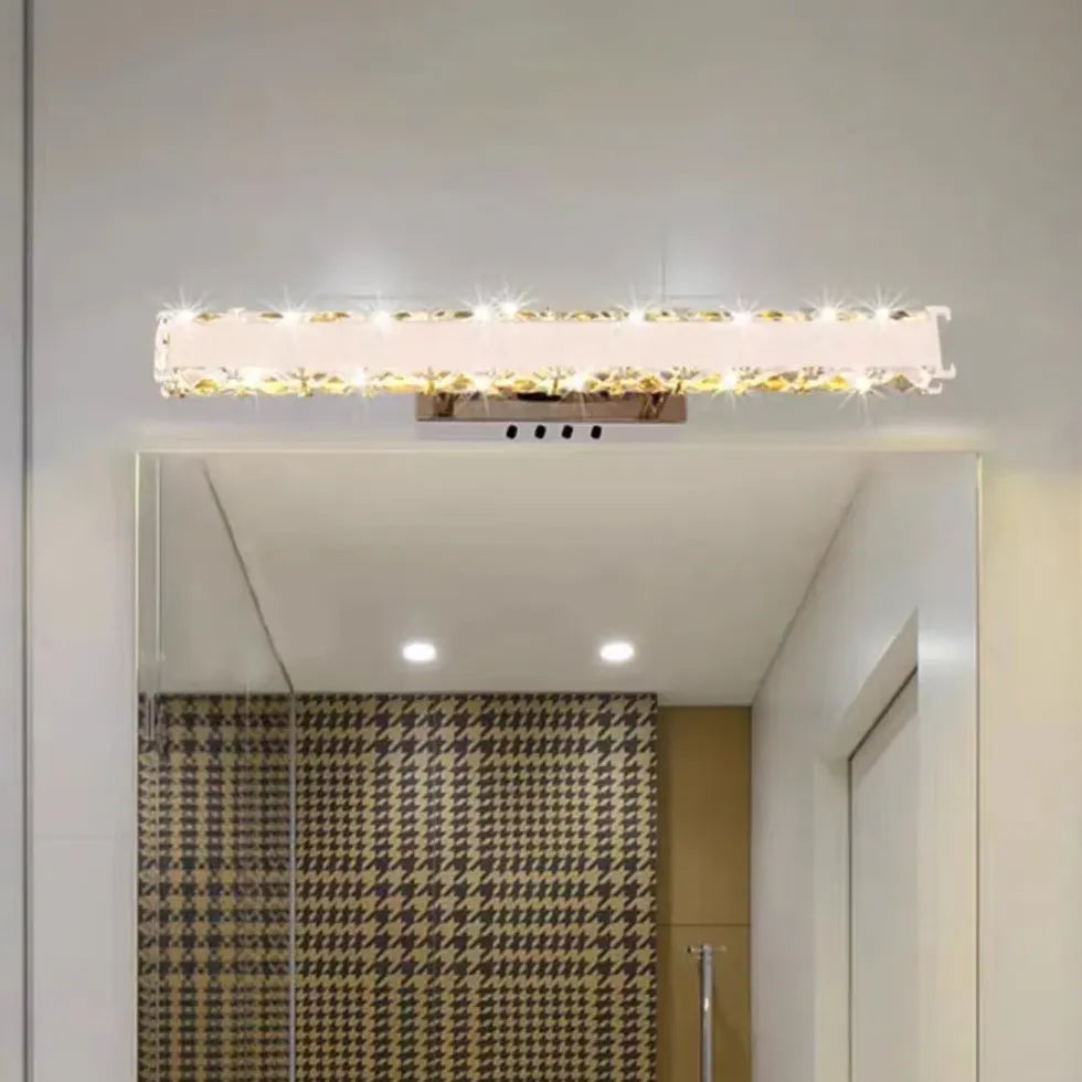 Luxury Crystal Gold LED Bathroom Mirror Lights