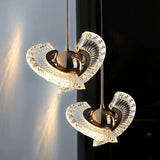 Angel Wings Shaped Crystal Pendant Light