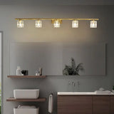 Gold Crystal Multi Arm Bathroom Wall Lights