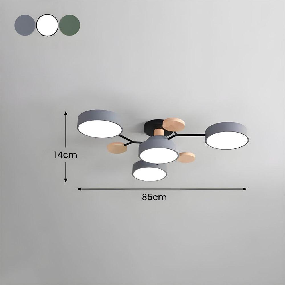 Multi Light Macaron Ceiling Light for Living Room