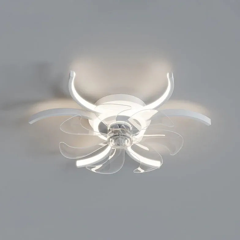 Half-Ring Adjustable Ceiling Fan with Light