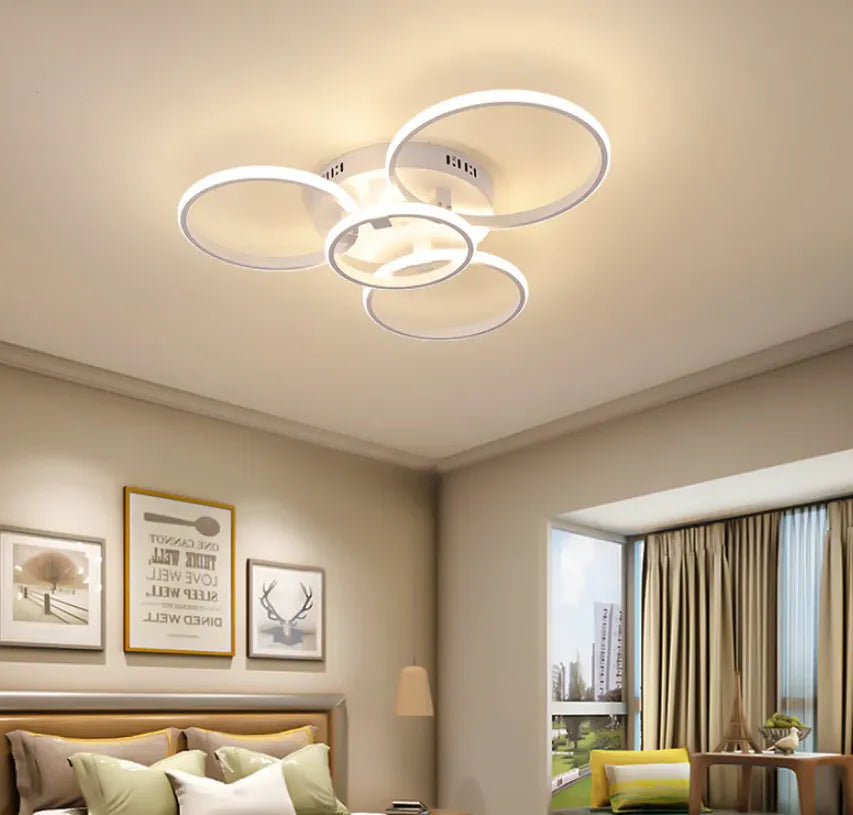 Ring Design LED Modern Bedroom Pendant Light