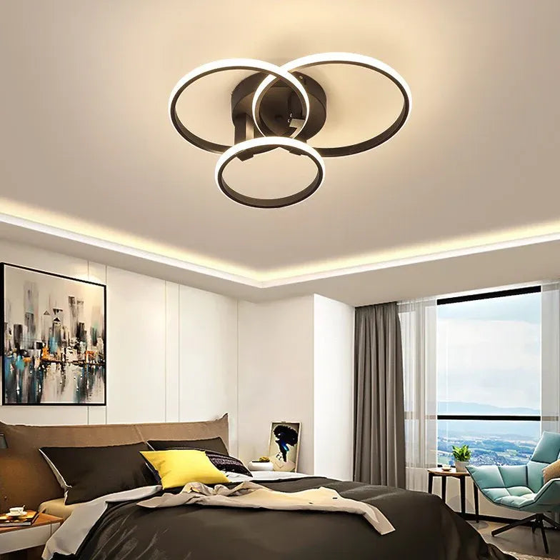 Ring Design LED Modern Bedroom Pendant Light