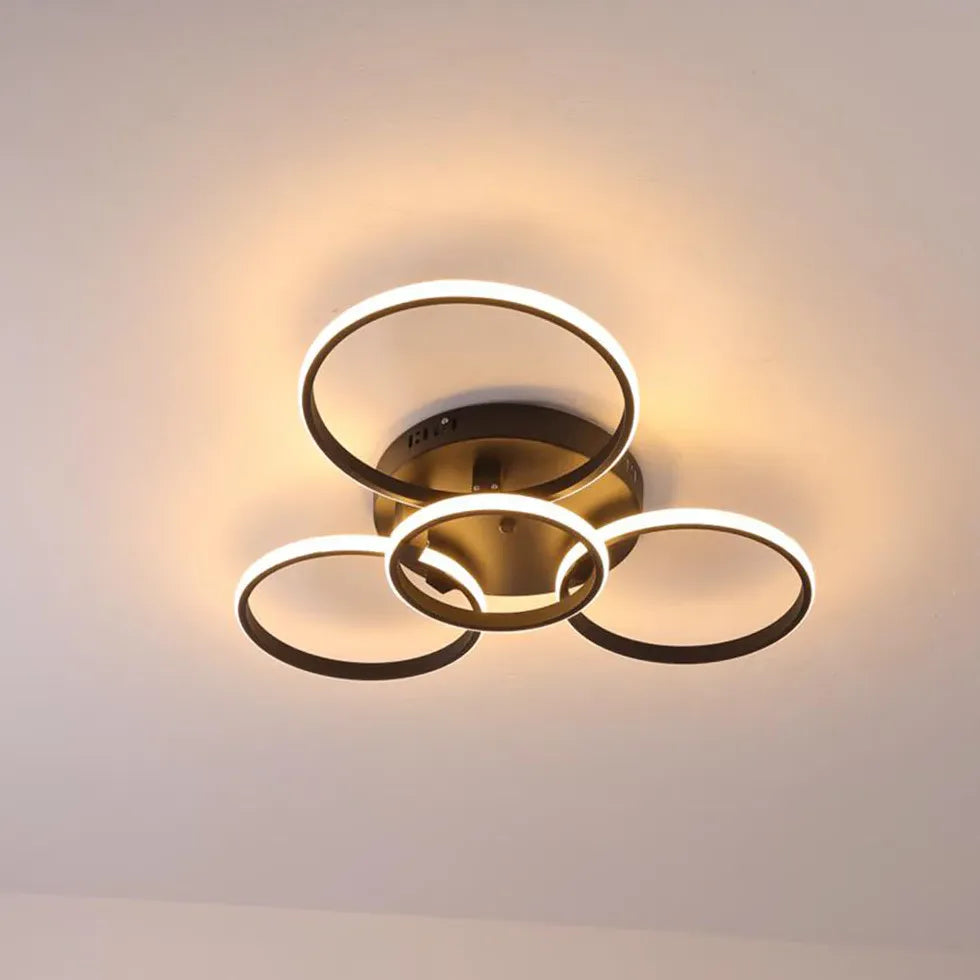 Ring Design LED Modern Bedroom Pendant Light