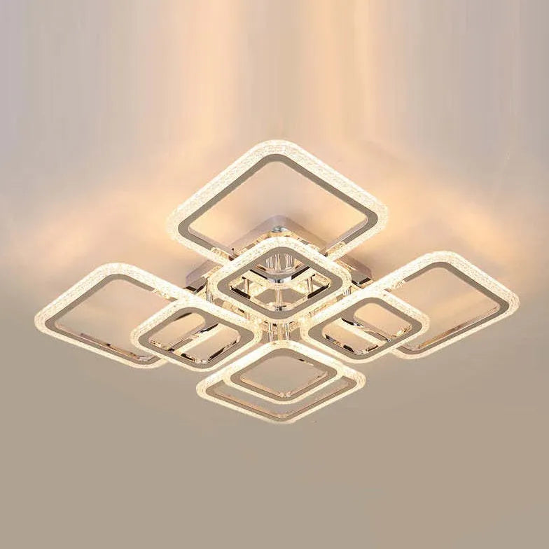 Multi-Square Frame Modern Pendant Light