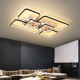 Large Two-Tone Ceiling Fan with Light