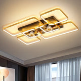 Large Two-Tone Ceiling Fan with Light