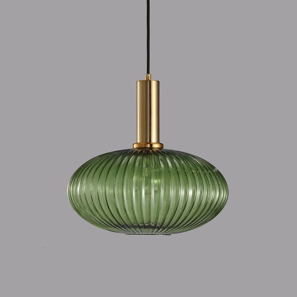 Nordic Striped Gold Glass Pendant Lighting
