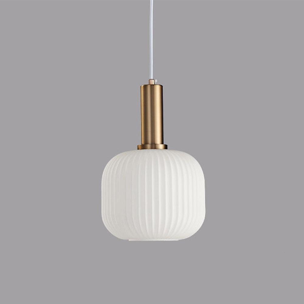 Nordic Striped Gold Glass Pendant Lighting