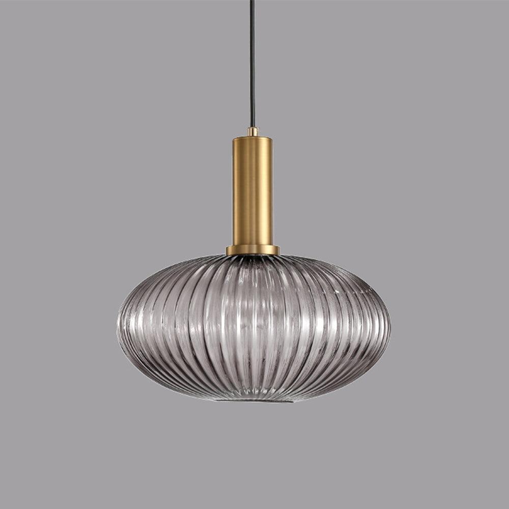 Nordic Striped Gold Glass Pendant Lighting