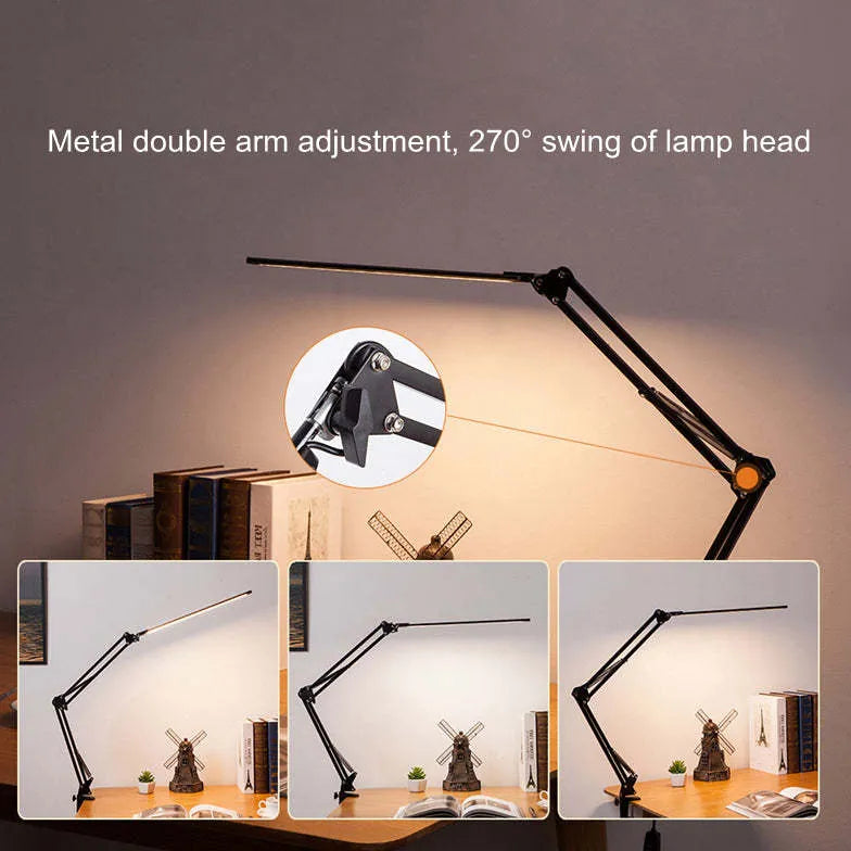 Folding Clip-On Desk Reading Lamp