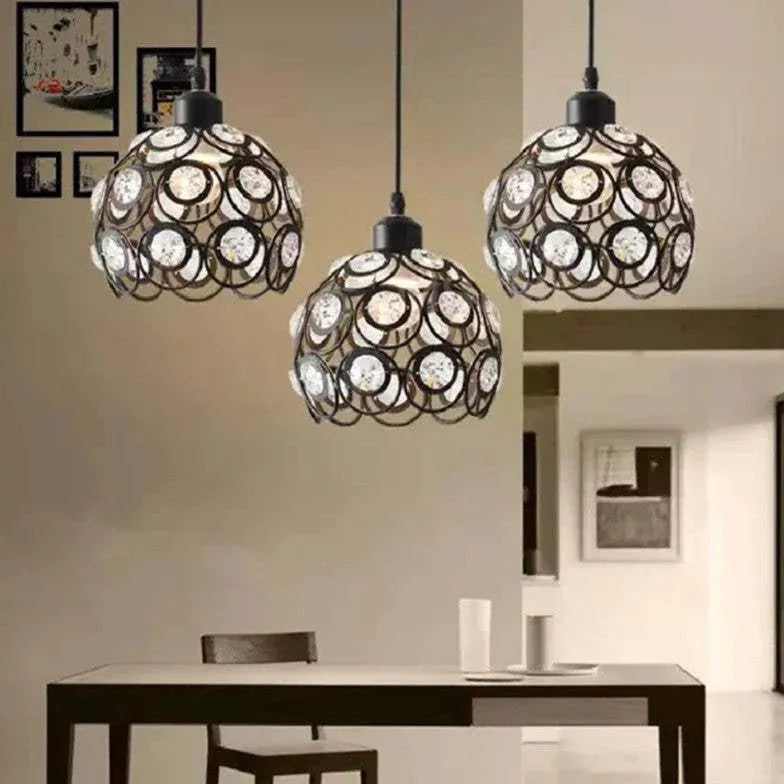 Acrylic Multi-Head Unique Sphere Pendant Light