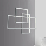 Multiple Rectangular Black Minimalist Pendant Lights