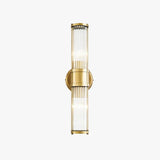 Brushed Brass Wall Light Glass