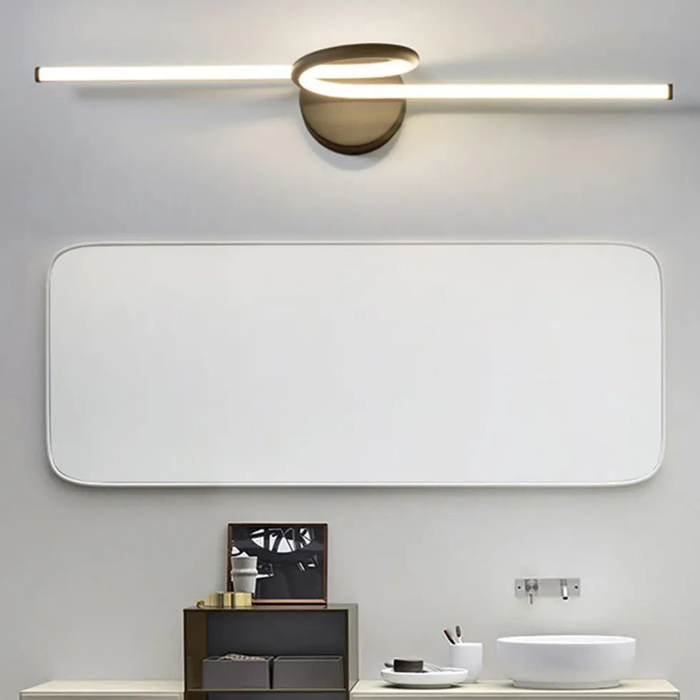 Spiral Linear Led Bathroom Wall Lights