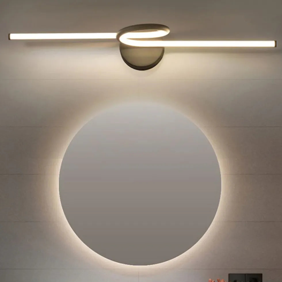 Spiral Linear Led Bathroom Wall Lights