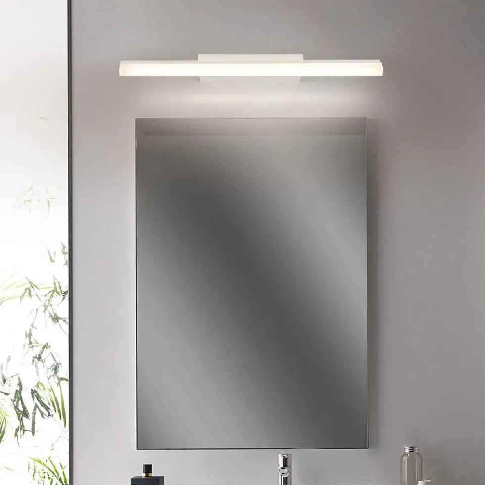 Led Minimalist White Bathroom Mirror Lights