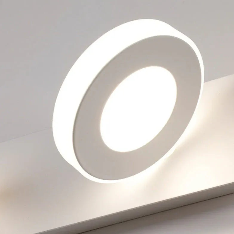 Round Led White Bathroom Wall Lights