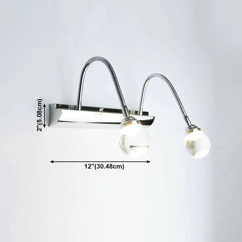 Silver Spring Pipe Bathroom Wall Lights