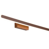 Brown Linear Aluminum Bathroom Wall Light