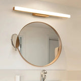 Concise Wooden Modern Bathroom Mirror Lights