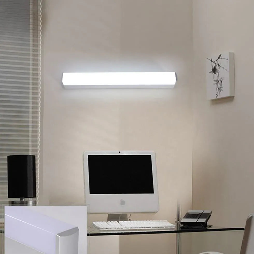 Rectangular Led White Bathroom Wall Lights