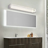 Rectangular White Crystal Led Bathroom Wall Lights