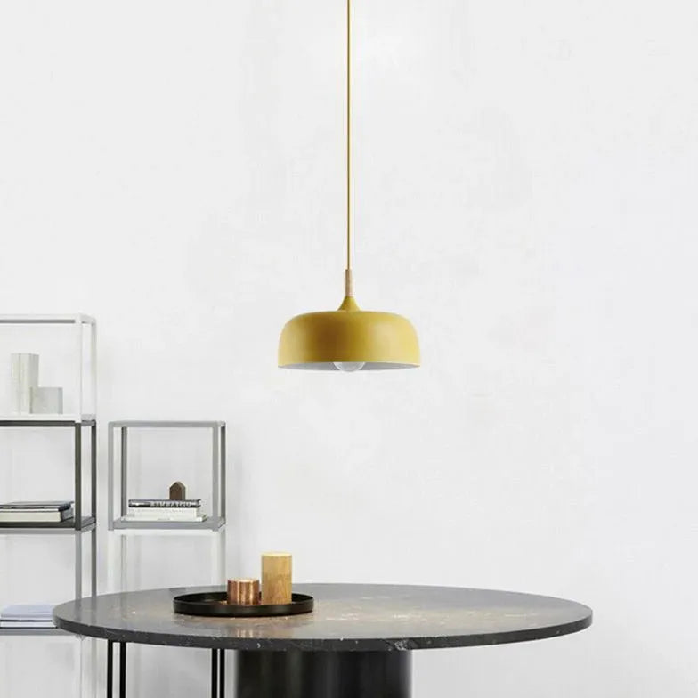 Matte Minimalist Round Modern Pendant Light