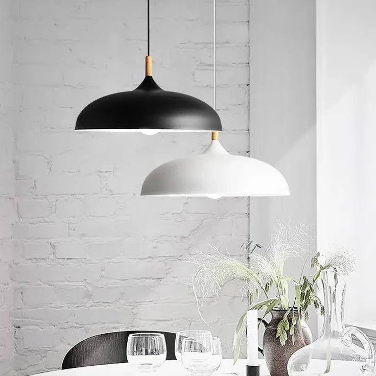 Matte Minimalist Round Modern Pendant Light