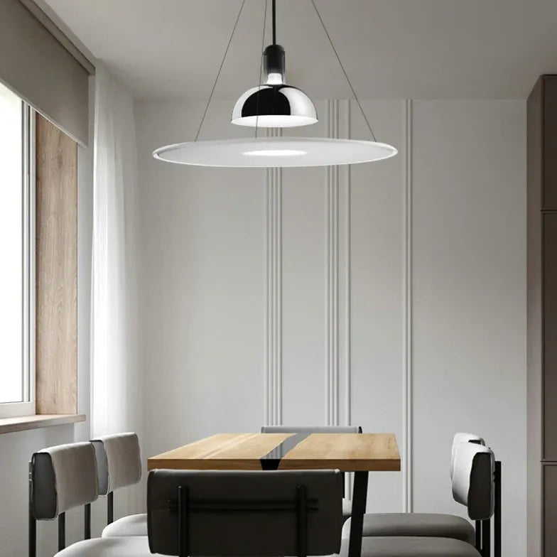 Two-Tone Disc Modern Minimalist Pendant Light