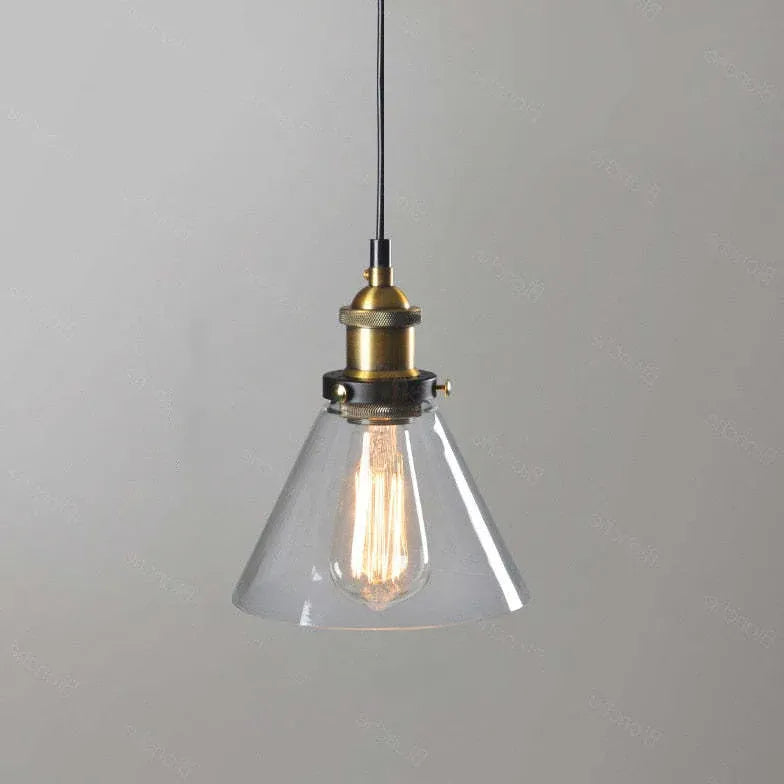 light clear amber smoke pendant light