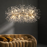 Star Branches Crystal Gold Chandelier