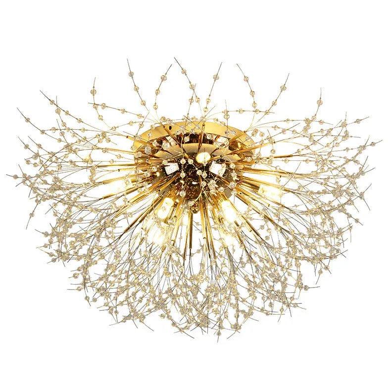 Bouquet-Shaped Gold Embedded Ceiling Light