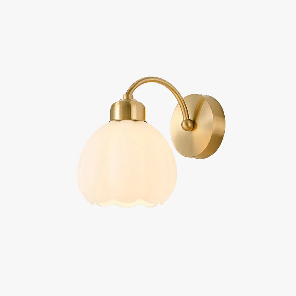 Gold lily Bedroom Plug in Wall Lights